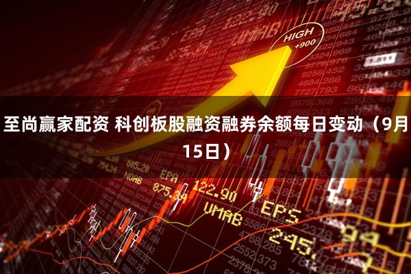 至尚赢家配资 科创板股融资融券余额每日变动（9月15日）